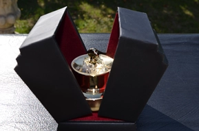 Gold Crown Jar in Handmade Box Gold Crown Jar in Handmade Box