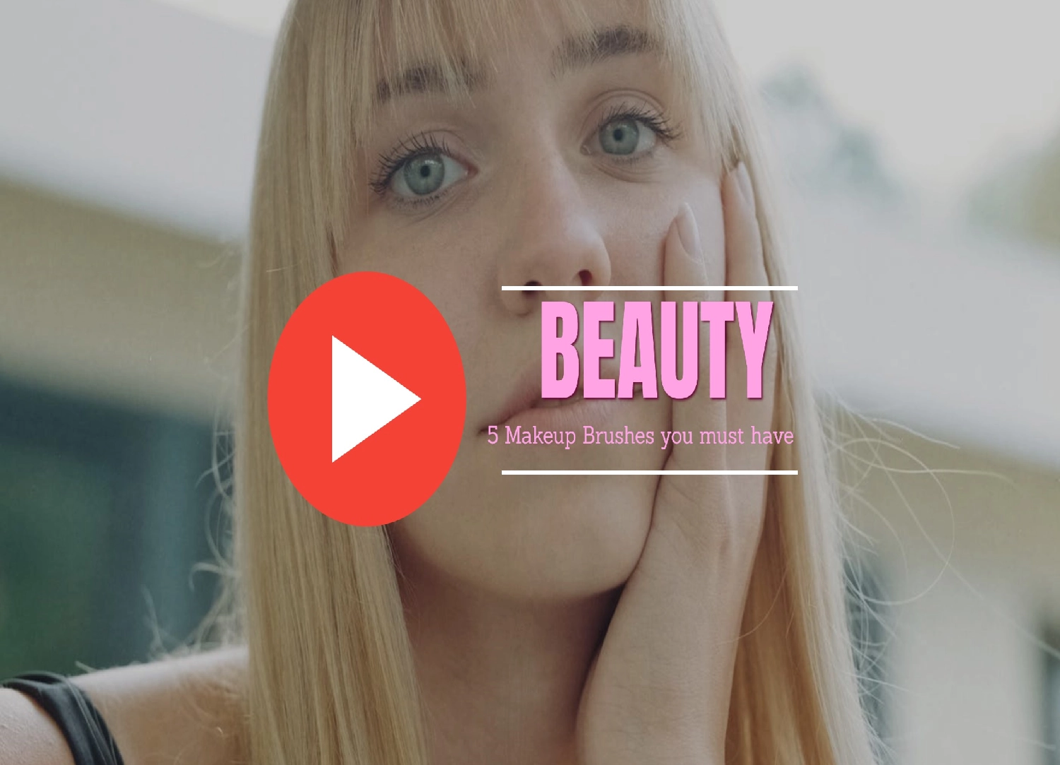 play video for gold makeup brushes